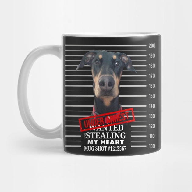 Doberman Mugshot Steeling my Heart by russodesign